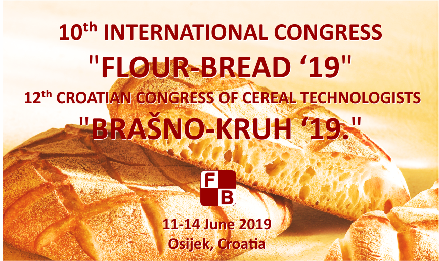 SAVE-THE-DATE: 10th International Congress "Flour-Bread 19" and 12th Croatian Congress of Cereal Technologists "Brašno-Kruh 19"