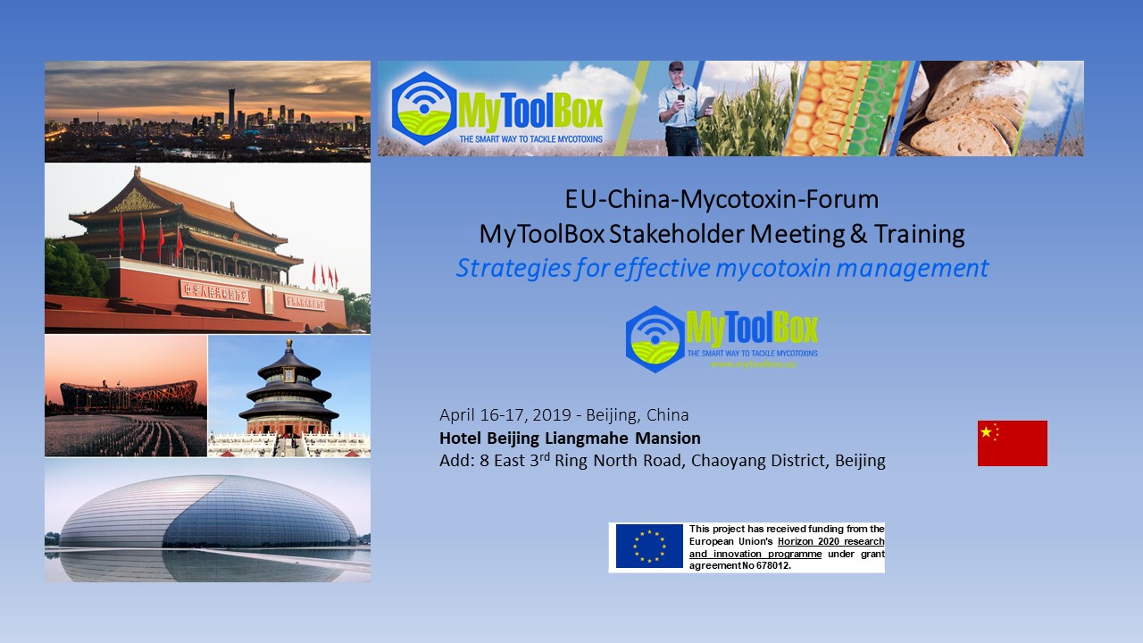 Strategies for effective mycotoxin management - MyToolBox Stakeholder Meeting & Training in China